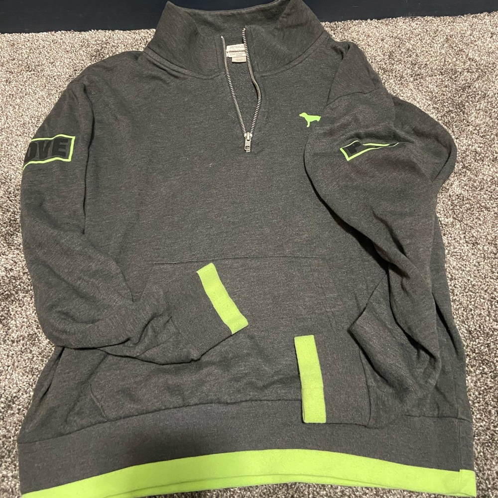 VS Pink 3/4 zip hoodie